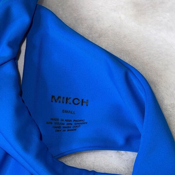 MIKOH Padded Bandeau High Neck Bikini Top Size Small - Picture 4 of 4